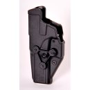 Radar Holster f&uuml;r Glock 17/19, Kunststoff, taktischer Einsatz-Holster, Index Finger und Retention Sicherung, Rechts